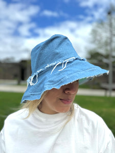 Upcycled denim Hat