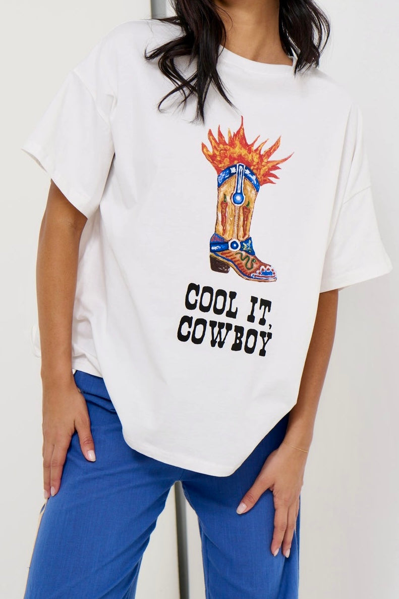 Cool It Cowboy Tee