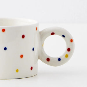 Polkatini Ceramin Rainbow Mug