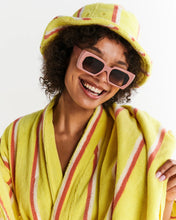 Load image into Gallery viewer, Pina Colada Stripe Mini Terry Bath Robe