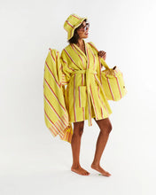 Load image into Gallery viewer, Pina Colada Stripe Mini Terry Bath Robe