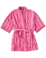 Load image into Gallery viewer, Iced Vovo Stripe Mini Terry Bath Robe