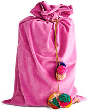 Load image into Gallery viewer, Santa Sack Rose Pink Velvet