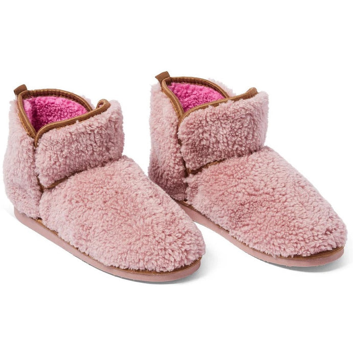 Roses and Chocolate Boucle Slipper Boot